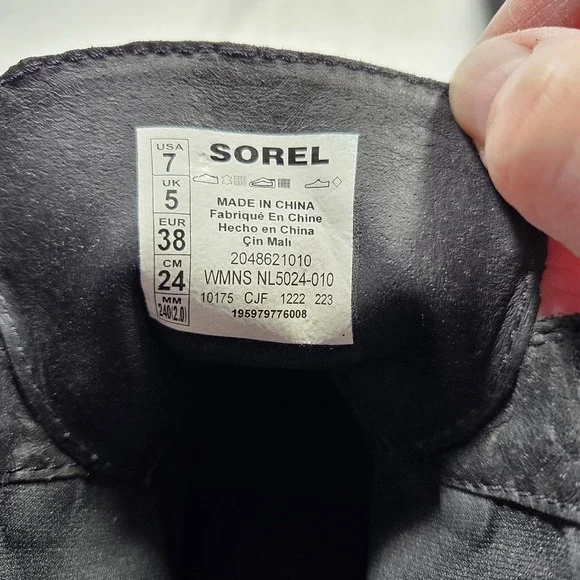 Sorel Evie II NW Lace Waterproof Hidden Wedge Boots - Women's Size 7 - Picture 6 of 9